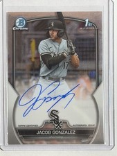2023 Bowman Draft - Chrome Prospect Autographs Jacob Gonzalez #CDA-JGO (AU, RC) picture