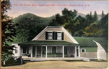 Franconia Notch New Hampshire Echo Lake Souvenir House Antique Postcard c1910 picture