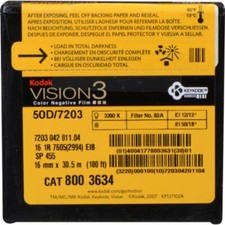 Kodak VISION3 250D Color Negative Film #7207 (16mm, 100' Roll) picture