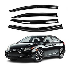 Fits for Honda Civic 2012-15 Acrylic Side Window Visor Sun Rain Deflector Guard picture
