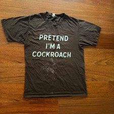 Vintage Grail Abercrombie & Fitch Humor Comedy Style Graphic Tee Brown Cotton S picture