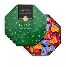 Godiva Holiday Masterpiece Gift Tin, Assorted Milk & Dark Chocolate Ganache picture