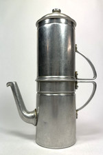 Vtg Neapolitan Flip Drip Coffee Maker T6 Made In Italy Pot Espresso Aluminum picture