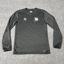 Ajax FC Shirt Mens XS Black Soccer Hummel BeeCool Long Sleeve 24 Training Top picture