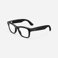 Ray-Ban Meta Wayfarer (Refurbished), Shiny Black / Clear, Large picture