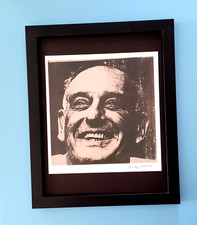 ANDY WARHOL + 1984 SIGNED ROBERT MOSES POP ART MOUNTED AND FRAMED +BUY NOW picture