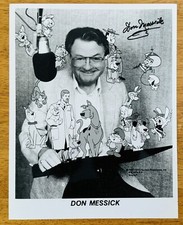Don Messick Signed Autographed 8x10 Photo BAS Beckett Cert Scooby-Doo Jetsons picture