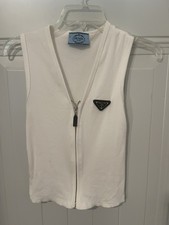 PRADA White  Tank Top Size Small picture