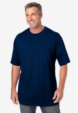 KingSize Men's Big & Tall Shrink-Less Lightweight Pocket Crewneck T-Shirt picture