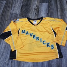 Vintage Kansas City Missouri Mavericks Hockey Jersey Rare YOUTH KIDS Size XL picture