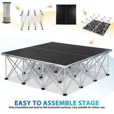 4x4 Fold Stage Platform Lightweight Aluminum 12-strut Centipede Riser Stable picture