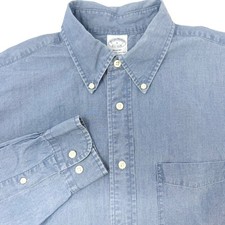 Brooks Brothers Regent Mens Large Cotton Button Down Shirt Original Polo Shirt picture