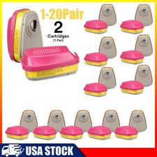 1~20 Pairs 60923 Respirator Cartridge Organic Vapor Acid Gas Filter Particulate picture