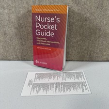Nurse's Pocket Guide: Diagnoses, Prioritized Intervention, Rationales 16th Ed PB picture