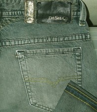 *HOT ITALY Men's DIESEL @ THAVAR 807C Slim SKINNY Denim Jeans 29 x31 (Fit 31x31) picture