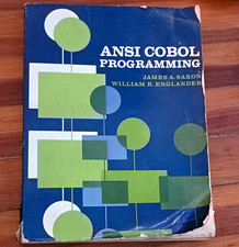 ANSI COBOL Programming Textbook Saxon & Englander ISBN 0-13-037721-X  1970's picture