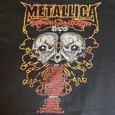 Metallica 2003 Summer Sanitarium Tour T-Shirt Rock Concert Band Tee S-4XL picture