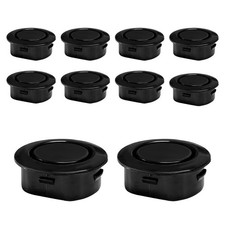 10 PCS Car Rear Bumper Radar Hole Cover, Durable Plastic Front Rear Bumper Se... picture