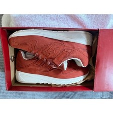 Saucony Grid 8500 HT Mens 10 Red Rouge Leather Sneakers S70390-1 Low Top Shoes picture