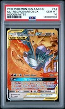 2019 POKEMON SUN & MOON HIDDEN FATES #44 MLTRS/ZPDS/ARTCN.GX HIDDEN FATES PSA 10 picture