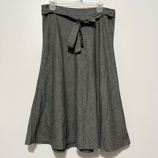 Womens VTG Wool Blend Twee Skirt 13 Herringbone Academia Literary Chic Office picture