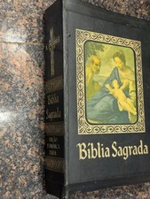 VINTAGE 1974 Portuguese ecumenical edition of Bíblia Sagrada Leather Gold Pages picture