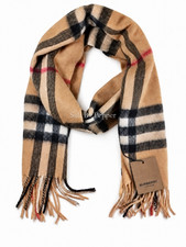 Burberry Classic Check Camel 100% Cashmere Scarf Made in Scotland  Authentic picture