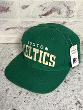 Vintage 90s Starter Boston Celtics Wool Snapback Hat NBA Green W/ Tags picture