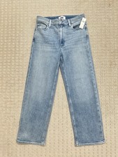 NWT PAIGE Anessa High Rise Straight Leg Jeans Light Wash Women’s 28 picture