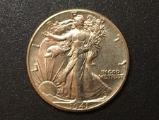 1941-P Walking Liberty Silver Half Dollar Choice Uncirculated BU / MS picture