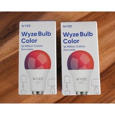 Wyze Bulb Color Smart LED Light Bulbs 2-Pack Dimmable WLPA19C RGB WiFi picture
