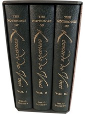Leonardo da Vinci Notebooks Folio Society MacCurdy 2009 3 Volume Set HC Slipcase picture