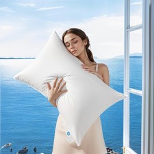Canadian Luxury Goose Down Pillow King Size - 1050 Fill Power, 100% Cotton with picture