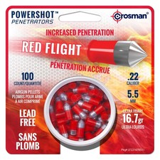 CROSMAN POWERSHOT 100 Count Heavy Pointed LEAD-FREE 5.5mm .22 Caliber Pellets picture