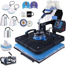 Maquina de prensado 8en1 Sublimacion digital para camisetas gorras tazas 15X15 picture