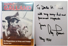 Signed By Adolf Galland 