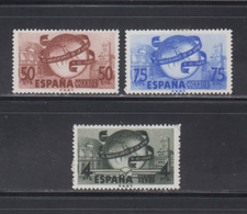 SPAIN ESPAÑA 1949 COMPLETE SET NUEVO MINT MNH EDIFIL 1063-65 SCOTT 769-770,C126 picture