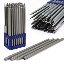 XtremepowerUS 32pc Extra Long Security Bit Set Tamper Proof Torx Star Tri Wing picture
