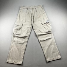 YoungLA Cargo Pants Mens 34 Beige Chino Stretch Straight Leg Athletic Utility picture