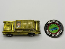 Vintage Hot Wheels Redline Classic Nomad Olive Gold USA Button Flower Decal 1970 picture