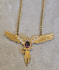 1980s Givenchy Signed Bird Pendant Necklace picture
