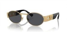 Versace 0VE2264 100287 Unisex Sunglasses Matte Gold Frame, Dark Grey Lenses,... picture