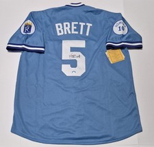 George Brett Signed Kansas City Royals Mitchell And Ness Jersey with COA picture