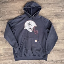 Carhartt x Barstool Sports Loose Fit Pullover Hoodie Mens Large Football Helmet picture