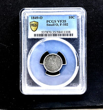 1849 o Small O,  This mintmark style is moderately scarce compared to Large O picture