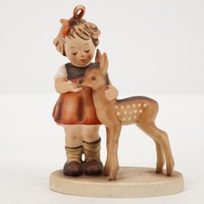 Hummel Friends Hum 136/1 TMK-5 Goebel Figurine Girl with Deer 1947 Germany picture