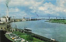Postcard GA: Eugene Talmadge Bridge, Savannah River, Georgia picture