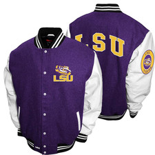 Louisiana State Jacket Vintage University LSU Football Lettermen Varsity Jacket picture