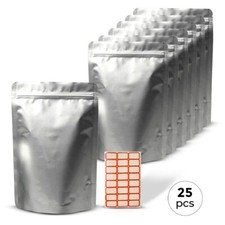 10 Mil Thick 25 pc Mylar Bags 1 Gallon (10
