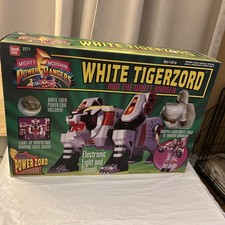 Bandai. Mighty Morphin Power Ranger, White TigerZoid and The White Ranger ￼ picture
